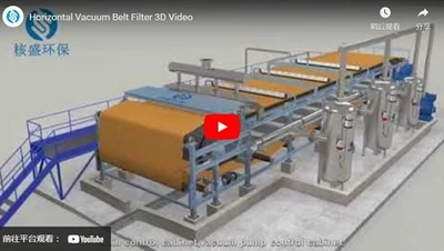 Horizontal Vacuum Belt Filter 3D Video