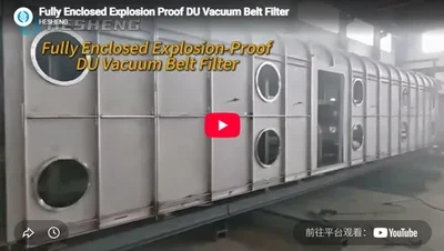 Fully Enclosed Explosion Proof DU Vacuum Belt Filter