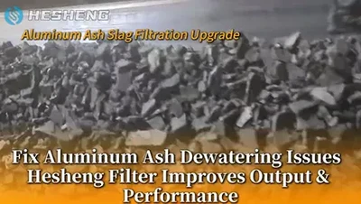 Fix Aluminum Ash Dewatering issues,Hesheng Filter improves output& Performance